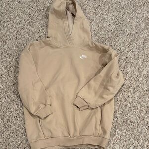 Nike Beige Pullover Hoodie youth medium